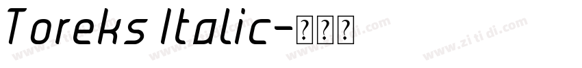 Toreks Italic字体转换